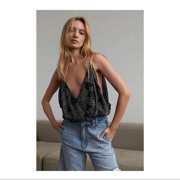 Intimately Free People Siren Song Printed Wrap Bodysuit Sleeveless Sz XS NWT - Picture 11 of 16